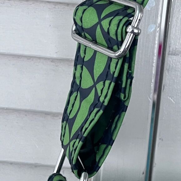 Emerald Green Geometric Diaper Shoulder Bag with Adjustable Strap - Picture 11 of 12